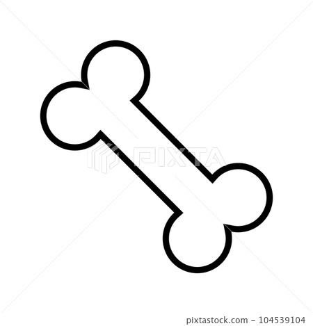 bone icon vector bone icon vector 104539104