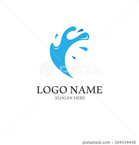 Water wave icon vector Water wave icon vector 104539438