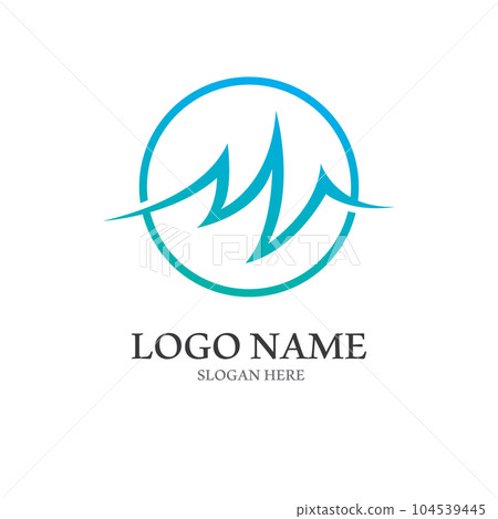 Heart beat logo or pulse line logo for medical medicine with modern vector illustration concept. Heart beat logo or pulse line logo for medical medicine with modern vector illustration concept. 104539445
