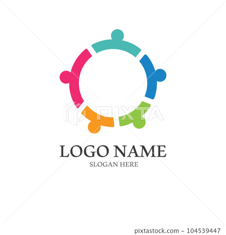 Community, network and social icon 104539447