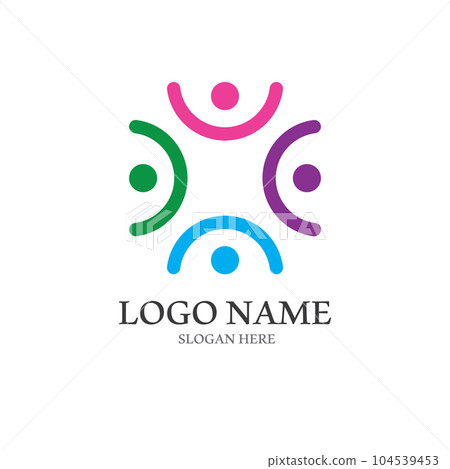 Community, network and social icon 104539453