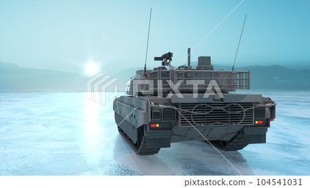 tank on ice tank on ice 104541031