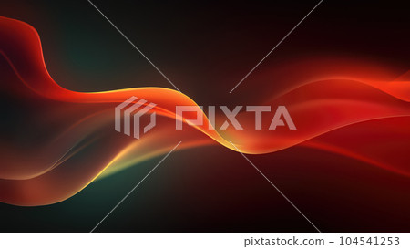 Abstract Background with Gently Fire Wave 104541253