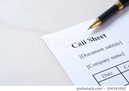 填寫預約接待管理表（Call-Sheet）並進行預約管理工作 104541692