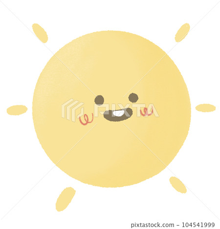 Cute sun Sunshine emoji, cute smiling faces. Summer sunlight emoticons and morning sunny 104541999