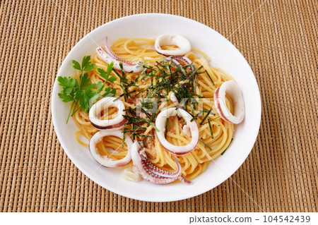 Squid and cod roe pasta Squid and cod roe pasta 104542439
