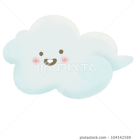 Cloud happy watercolour cute illustration 104542589