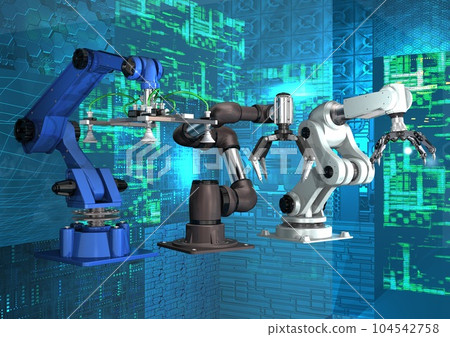 Industrial robot, robot hand, sucker robot, unmanned transport robot, state-of-the-art image (3DCG image) 104542758