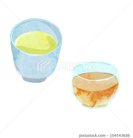 Tea watercolor vector illustration Tea watercolor vector illustration 104543686