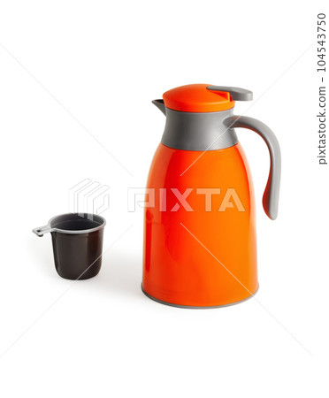 Thermos and plastic cup. Thermos and plastic cup. 104543750