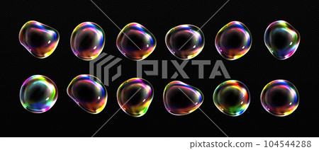 3d iridescent fluid glass spectrum foam vector 3d iridescent fluid glass spectrum foam vector 104544288