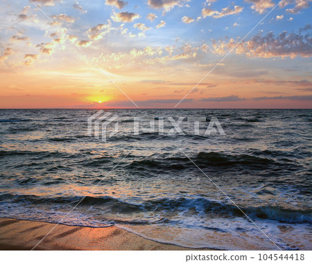 Sea sunset surf wave Sea sunset surf wave 104544418