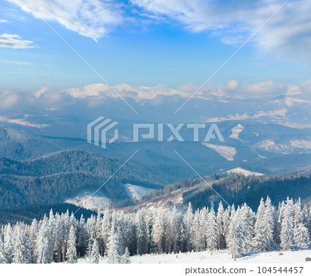 winter mountain landscape winter mountain landscape 104544457