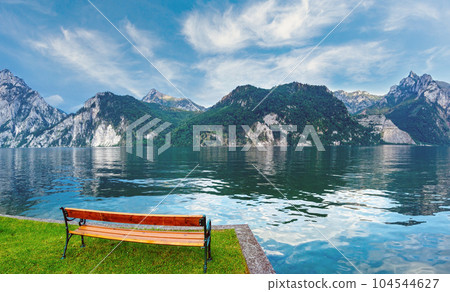 Traunsee summer lake (Austria). Traunsee summer lake (Austria). 104544627