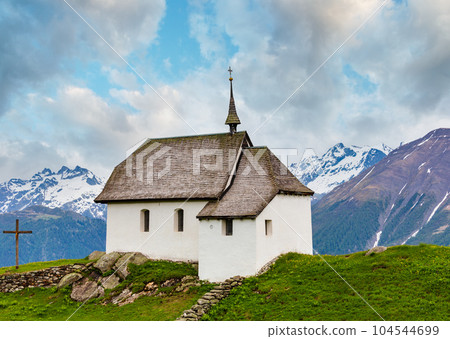 Small Church in Bettmeralp, Alps, Switzerland Small Church in Bettmeralp, Alps, Switzerland 104544699
