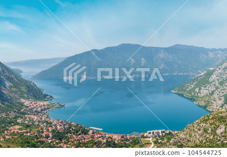 Kotor town and bay, Montenegro Kotor town and bay, Montenegro 104544725