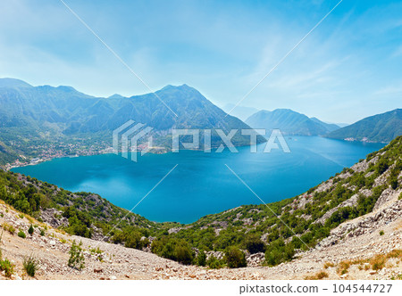 Bay of Kotor summer panorama, Montenegro Bay of Kotor summer panorama, Montenegro 104544727