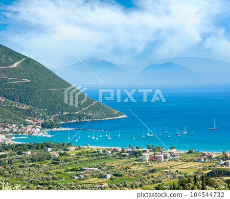 Lefkada coast summer view (Vasiliki, Greece) Lefkada coast summer view (Vasiliki, Greece) 104544732