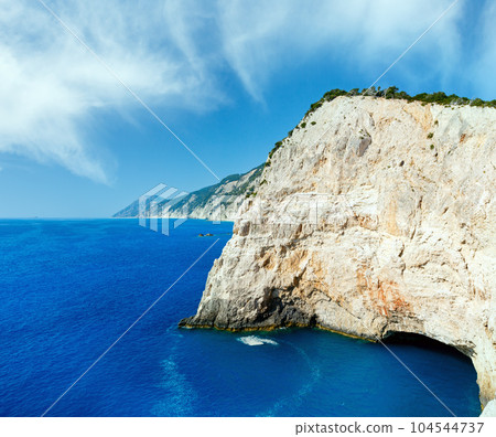Summer coastline view (Lefkada, Greece). Summer coastline view (Lefkada, Greece). 104544737