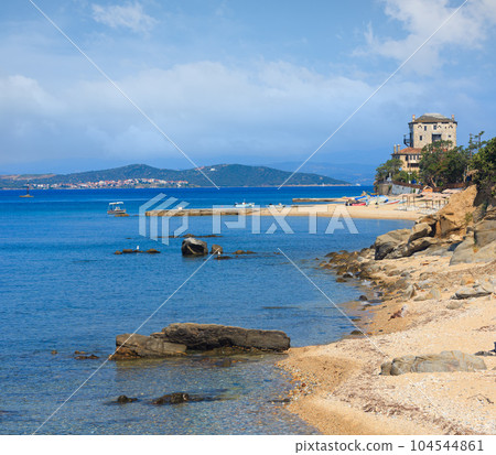 Ouranoupoli coast (Chalcidice, Greece). 104544861
