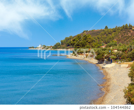 Summer sea coast(Halkidiki, Greece). 104544862