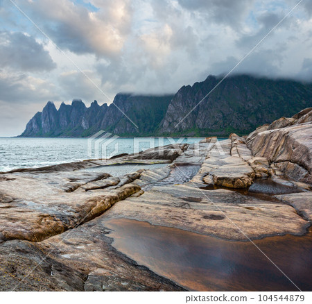 Summer Senja coast (Jagged Ersfjord, Norway, polar ) Summer Senja coast (Jagged Ersfjord, Norway, polar ) 104544879