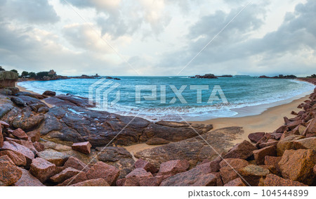 Tregastel coast panorama (Brittany, France) Tregastel coast panorama (Brittany, France) 104544899