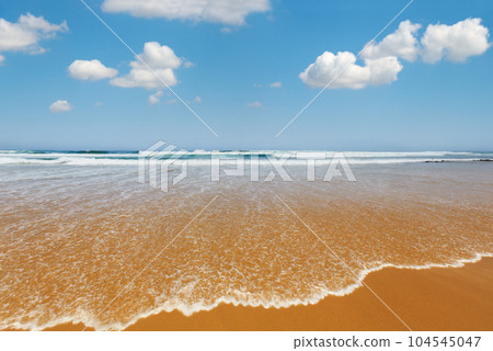 Summer sandy beach (Portugal). Summer sandy beach (Portugal). 104545047