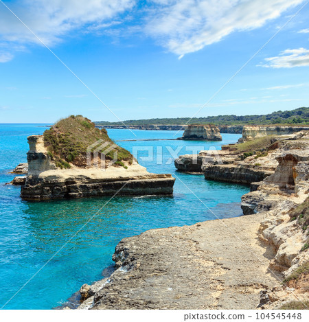 Grotta dello Mbruficu, Salento sea coast, Italy 104545448