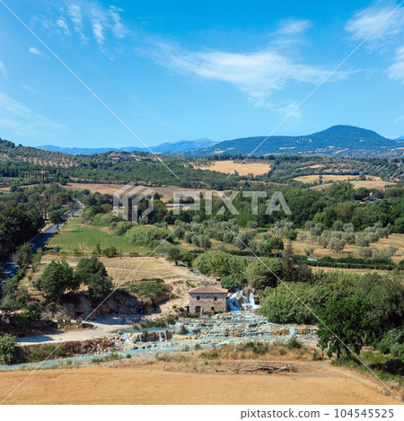 Natural spa Saturnia thermal baths, Italy 104545525