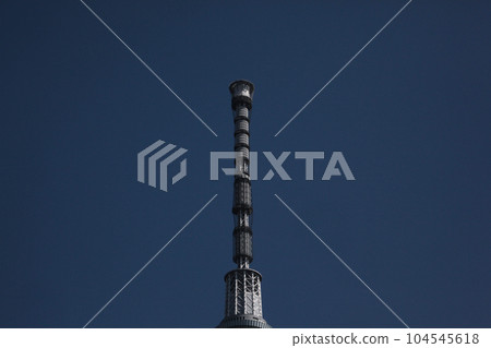 東京晴空塔的天線部分、增益塔和頂部的阻尼裝置 東京晴空塔的天線部分、增益塔和頂部的阻尼裝置 104545618