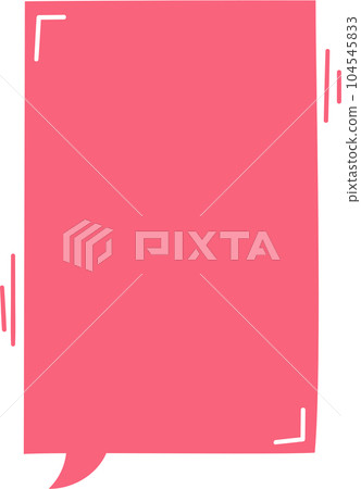 speech bubble balloon icon sticker memo keyword planner text box banner, flat png transparent element design 104545833