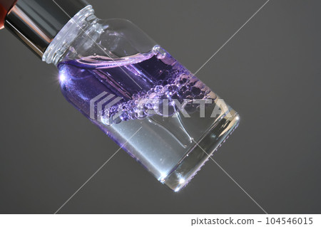 Violet two-factor serum with dropper and vials. 104546015