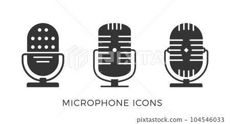Microphone Icons Microphone Icons 104546033