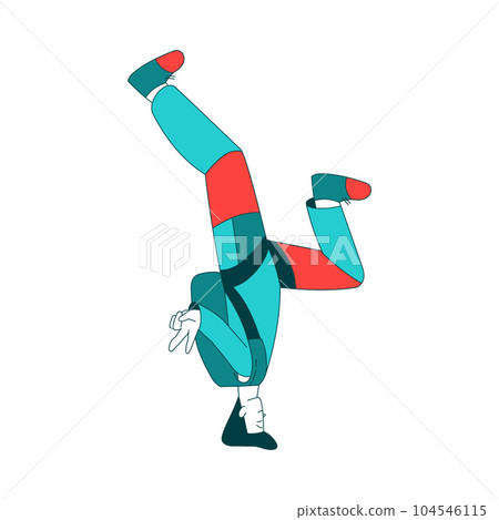 Air Sport with Man Character Parachuting and Skydiving Freefall and Doing Stunts Vector Illustration Air Sport with Man Character Parachuting and Skydiving Freefall and Doing Stunts Vector Illustration 104546115