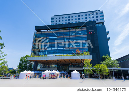 Kumamoto Station: The view from the square in front of the Shirakawaguchi (East Exit) of Kumamoto Station (Kumamoto City) Kumamoto Station: The view from the square in front of the Shirakawaguchi (East Exit) of Kumamoto Station (Kumamoto City) 104546275