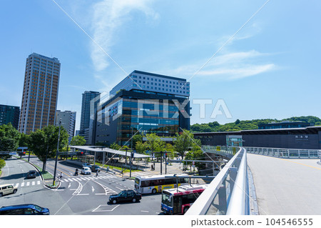 Kumamoto Station: The view from the square in front of the Shirakawaguchi (East Exit) of Kumamoto Station (Kumamoto City) Kumamoto Station: The view from the square in front of the Shirakawaguchi (East Exit) of Kumamoto Station (Kumamoto City) 104546555