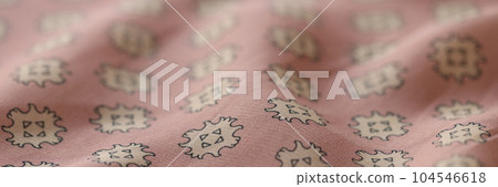 Wavy pastel silk fabric with print for sewing Wavy pastel silk fabric with print for sewing 104546618