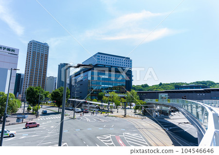 熊本站：從熊本站白川口（東口）前廣場看到的景色（熊本市） 104546646