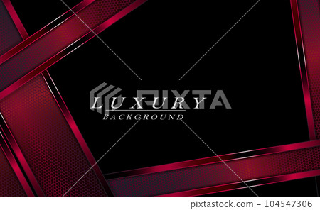Textured geometric design with rectangular mesh borders in red Textured geometric design with rectangular mesh borders in red 104547306