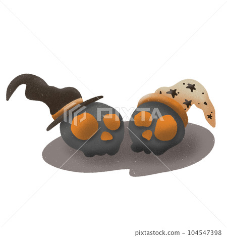 halloween illustration hand drawn cartoon style 104547398