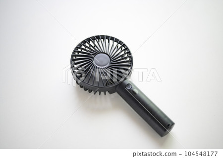 Beware of heat stroke Hand-held fan 104548177