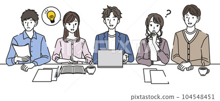 男人和女人開會 104548451