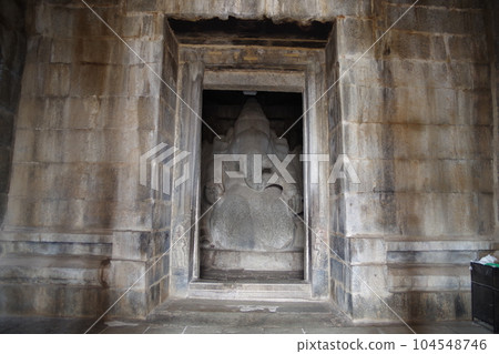 Group of buildings in Hampi, a World Heritage Site, India 104548746
