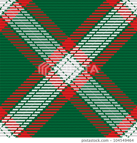 Check plaid seamless fabric texture. Diagonal print. 104549464