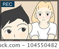 拍照的男女插畫素材（一） 104550482