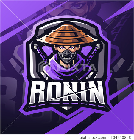 Ronin esport mascot logo design Ronin esport mascot logo design 104550868
