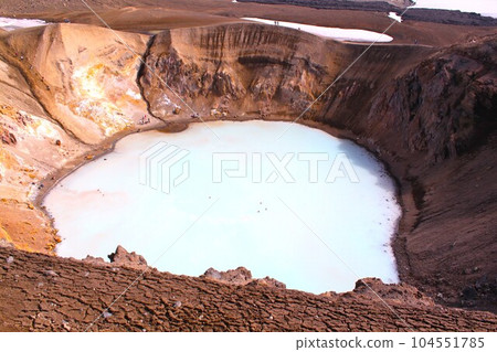 Iceland, Aska volcano, Lake Byti Caldera Iceland, Aska volcano, Lake Byti Caldera 104551785