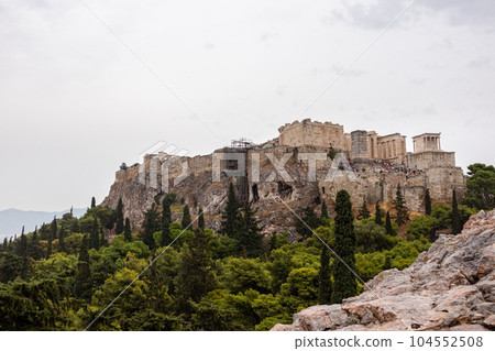 Acropolis in greenery, Athens landmark, Greece Acropolis in greenery, Athens landmark, Greece 104552508