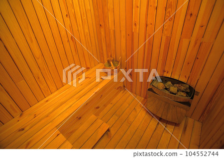 sauna room in hotel 104552744